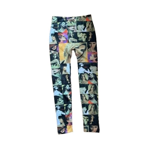 Färgglada Mönstrade Leggings med Kändisar