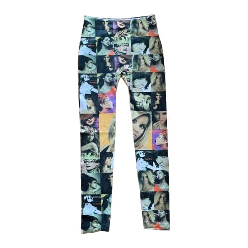Färgglada Mönstrade Leggings med Kändisar
