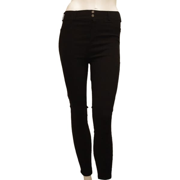 Svarta Stretchiga Slim Leggings som formar rumpan