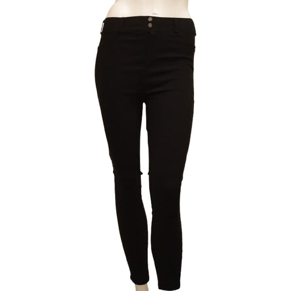 Svarta Stretchiga Slim Leggings som formar rumpan