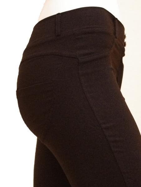 Svarta Stretchiga Slim Leggings som formar rumpan