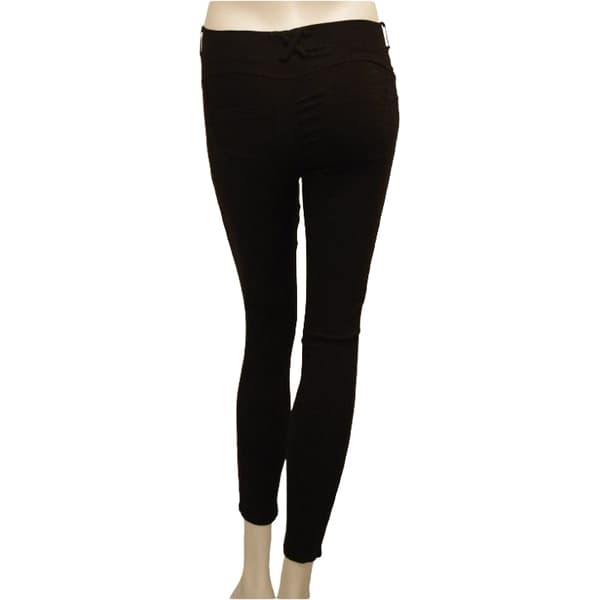 Svarta Stretchiga Slim Leggings som formar rumpan
