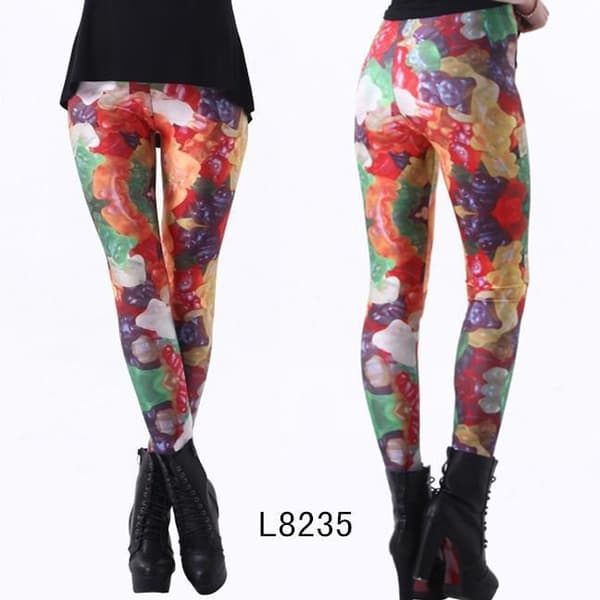Färgglada Leggings med mönster