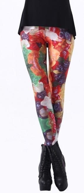 Färgglada Leggings med mönster