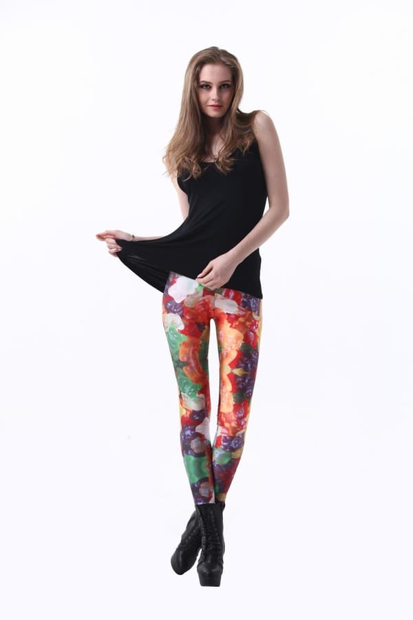 Färgglada Leggings med mönster