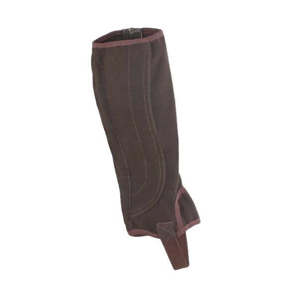 Dublin Childrens/Kids Easy-Care Half Chaps II Brown Small