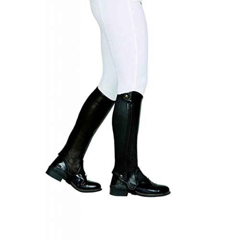 Dublin Evolution Vuxna sido dragkedja läder halva Chaps