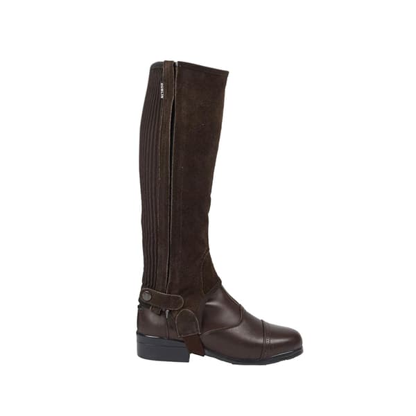 Dublin Unisex Suede Half Chaps II Brown Adults Large