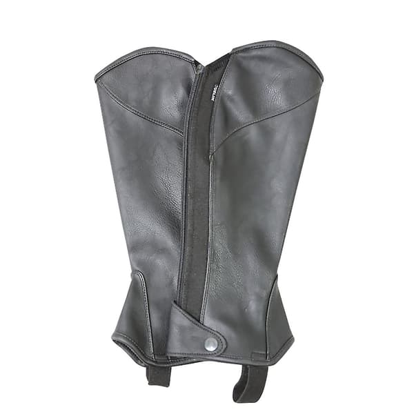 Dublin Childrens/Kids Stretch Fit Half Chaps Black Childs Medium