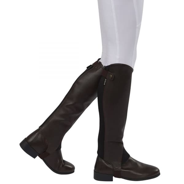 Dublin Voksne Unisex Fusion læderhalvkapper Brown XS