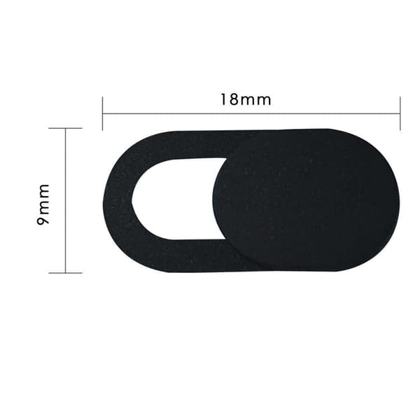 3 X Skydd för webbkamera webcam cover Svart one size