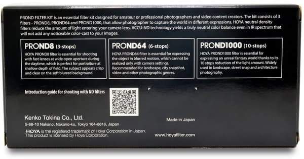 Hoya filter kit Pro ND8/64/1000 77mm