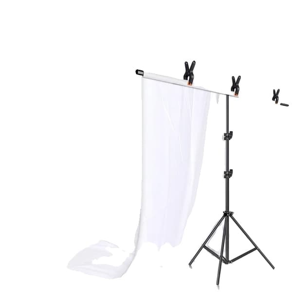 Stativställning, Justerbar höjd, Flera alternativ för bakgrundstyg, 150x200cm Ställ, Grön Modell