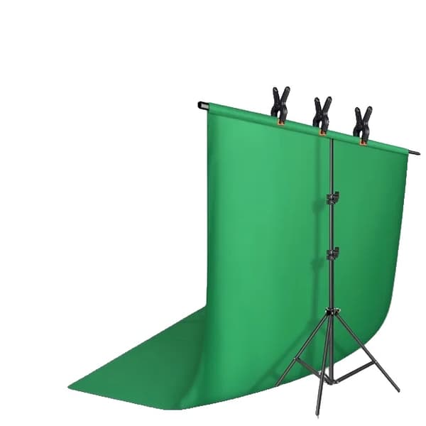 Stativställning, Justerbar höjd, Flera alternativ för bakgrundstyg, 150x200cm Ställ, Grön Modell