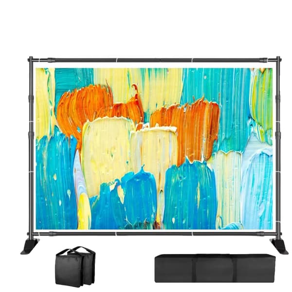 Backdrop Stand, Dimensioner, Robust Konstruktion,2.7x3.4M