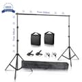 Miniatyrbillede 2 af 2: Backdrop Stand, Justerbar Tværstang, Letvægts Aluminiumlegering,2,6X3M, Tilføj 2 stk. sandposer 2