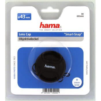 HAMA Objektivlokk Smart-Snap 43mm. med snor