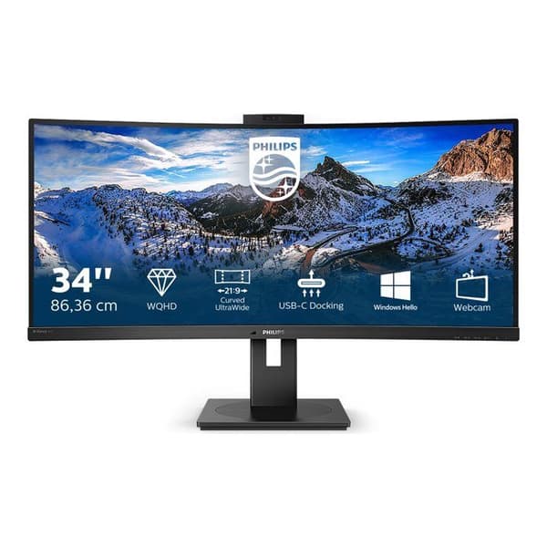 philips philips 346p1crh/00 34 tum usb-c dockning