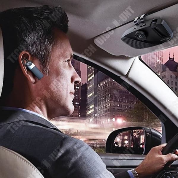 TD® Trådlösa hörlurar för bilens solskydd Bluetooth 5.0 Handsfree-samtal Vibrationströmbrytare Hörlurar Bluet