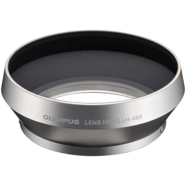 LH-48B Silver motljusskydd för Olympus M.Zuiko ED 17mm f/1.8 objektiv