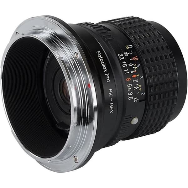 Fotodiox Pro Objektivadapter Kompatibel med Pentax K-Objektiv på Fujifilm GFX G-Mount Kameror