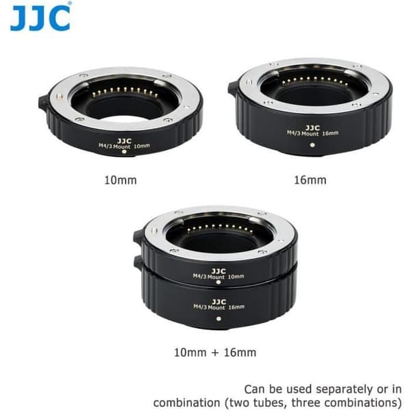 Automatisk Makrotub - JJC - 2-delad - 10mm och 16mm - Kompatibel med MFT