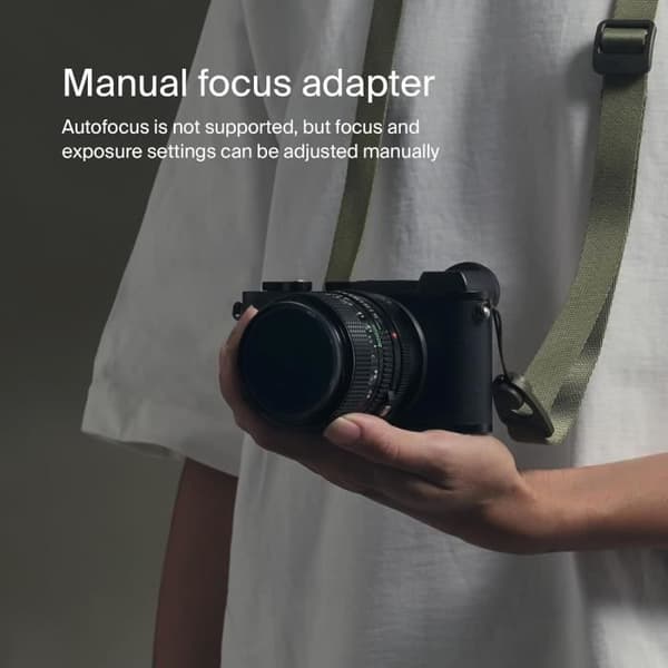 Urth - Anpassningsring för objektiv Kompatibel med Nikon F G-typ objektiv och Canon R-kamerahus