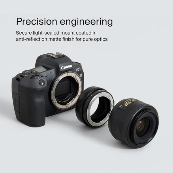 Urth - Anpassningsring för objektiv Kompatibel med Nikon F G-typ objektiv och Canon R-kamerahus