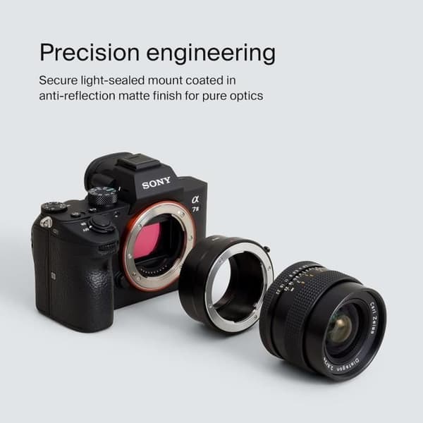 Urth - Adaptorrings för objektiv Kompatibel med Contax Yashica CY-objektiv och Sony E-kamerahus
