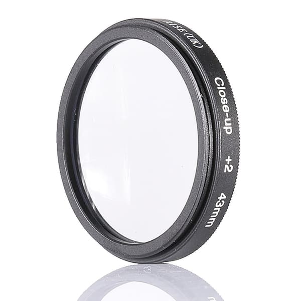 43 mm +2 CLOSE UP- / MAKRO- / NÄRBILDSFILTER