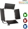 Pikkukuva 1 / 6: Walimex pro LED-paneelivalo Rainbow 50 W RGBWW + akkutelakka I videovalo ja valokuvavalo I himmennettävä jatkuva valo RGB-värivalolla ja kaksivärisell