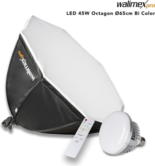 Walimex pro LED 45W Octagon Ø65cm Bi Color (23103)