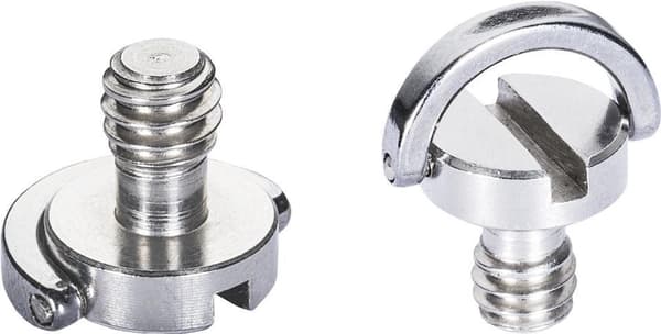 Mantona kameran kiinnitysruuvi 1/4" ruostumattomasta teräksestä 2 kpl sarja (21490)