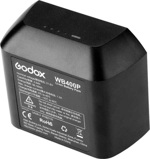 Godox WB400P - Lithium-Ion (Li-Ion) - 2600mAh - 21,6V - 56,16Wh (WB400P)
