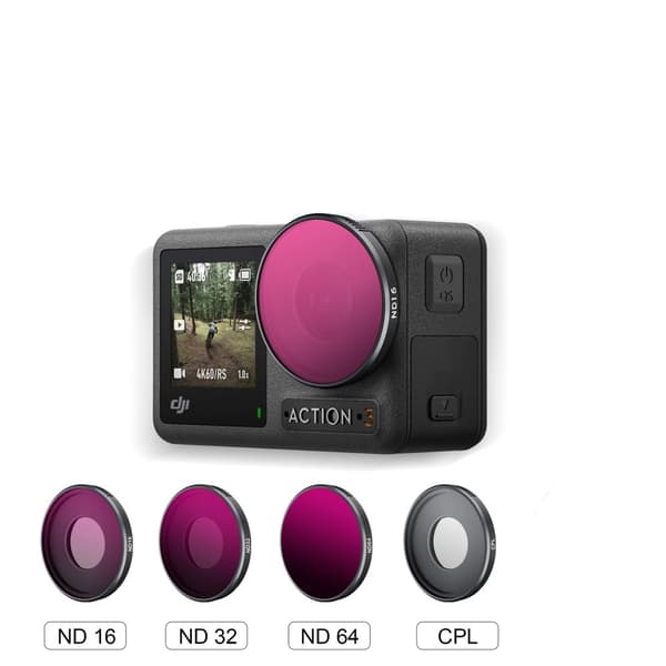 ND16/ND32/ND64/CPL filter drone filter til DJI OSMO Action 3 4-pack