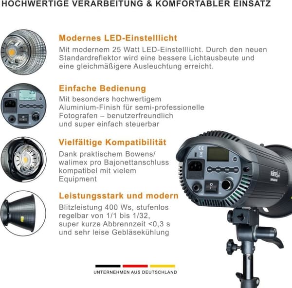 Walimex pro Campaigner 400 HS studieflash (23330)
