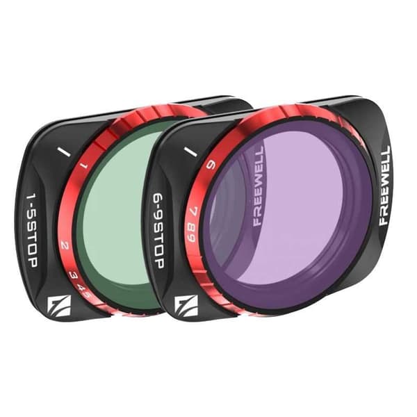 Freewell Kameran Linssin Suodattimet Dji Osmo Pocket 3 Variable Nd 1-5 Stop. 6-9 Stop Run&gun 2 Yksiköitä