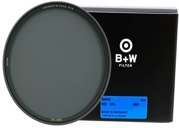 Fotofilterskydd - optiskt svartvitt - 1100751 - svartvitt Basic Pol Circular MRC 62mm