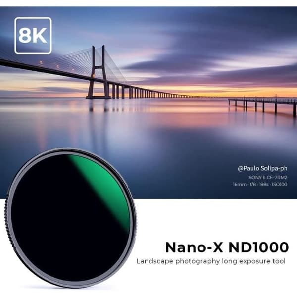 ND1000-filter - KF Concept - 86mm - Optiskt glas - Hög genomskinlighet - Extra tunn