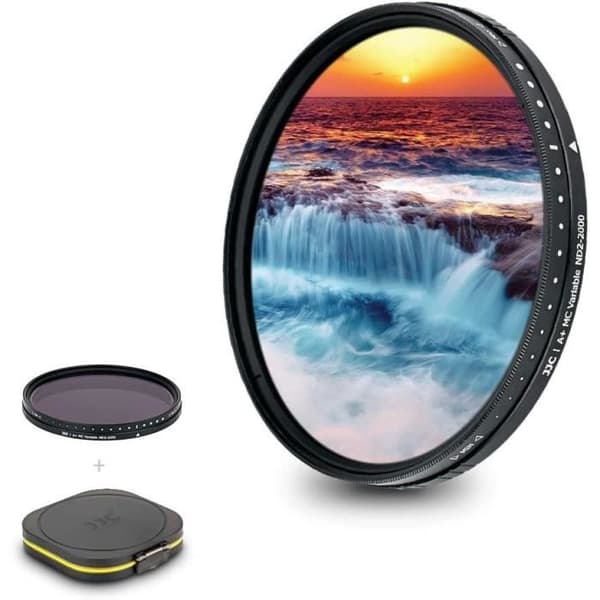Variabel ND-filter - JJC - 77 mm - ND2-ND2000 - HD-optiskt glas - Rep-resistant