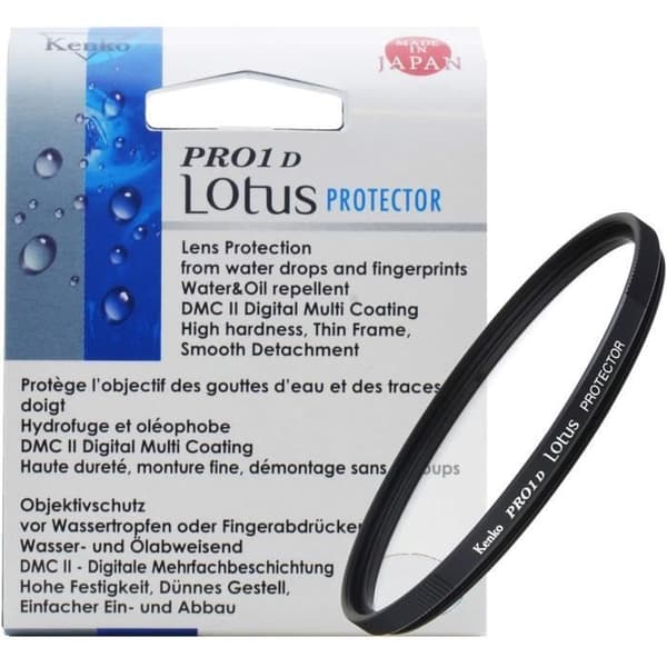 Skyddsfiltret - KENKO - PRO1D Lotus - 49mm - DMCII-behandling - Olje- och vattenavvisande