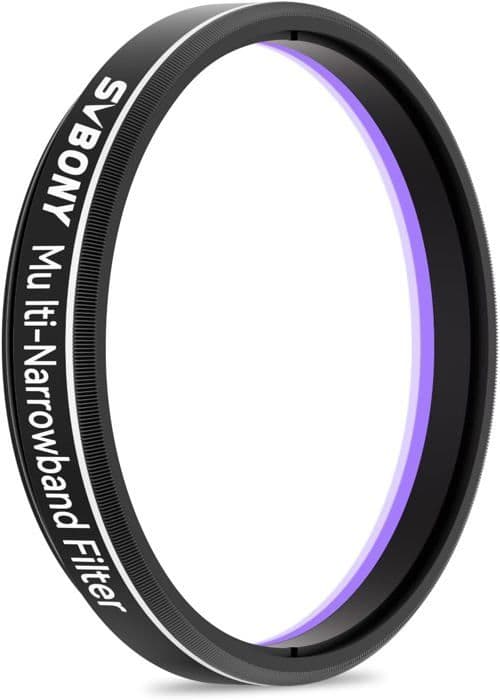 Svbony SV240 Multibands fotografifilter, 2'' teleskopfilter, Ljusföroreningsfilter nära infraröd NIR