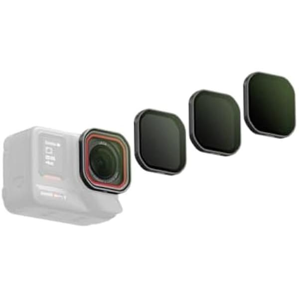 Filtren ND - INSTA360 - Ace Pro 2 - ND8, ND16, ND32 - Cinematiska effekter - Svart färg