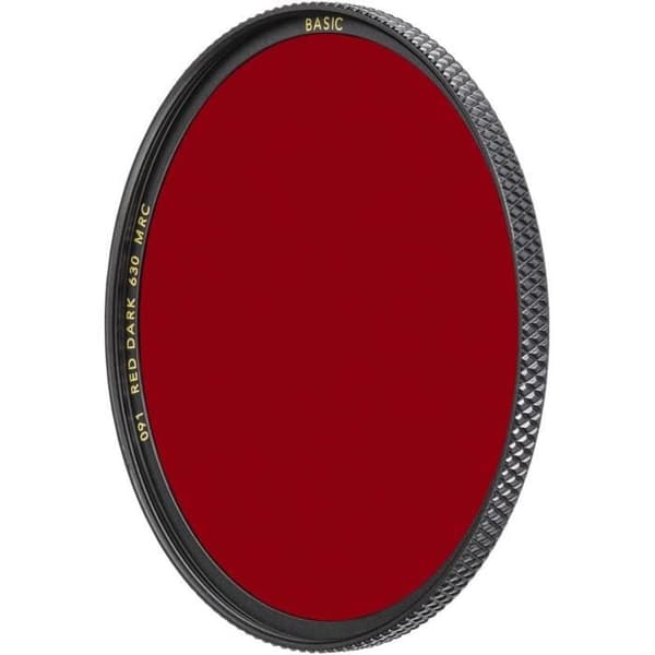Mörkröd filter - BW - 091 - 77 mm - Beläggning 71 MRC - Kontrasteffekter