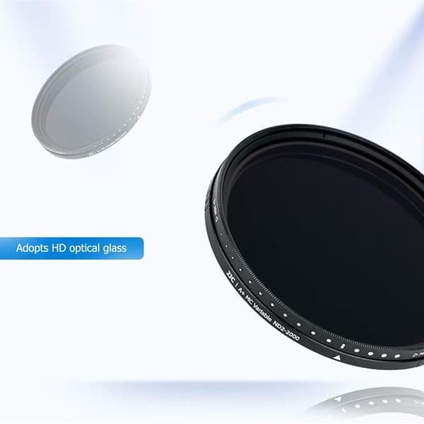 Variabel ND-filter - JJC - 55 mm - ND2 till ND2000 - HD optiskt glas - 9 lager beläggning