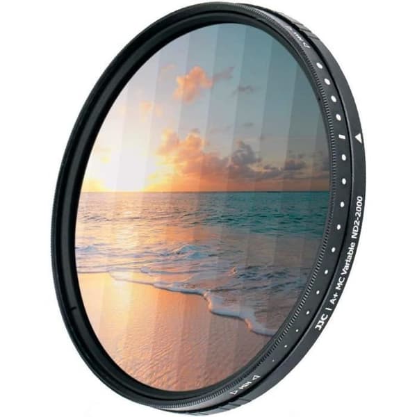 Variabel ND-filter - JJC - 55 mm - ND2 till ND2000 - HD optiskt glas - 9 lager beläggning