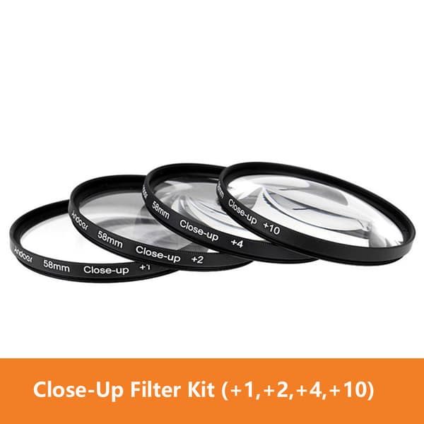 INF Nærbilde makrofiltersett +1+2+4+10 med UV CPL FLD  62 mm