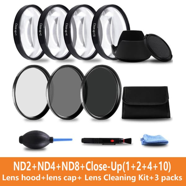 INF Närbild Makroobjektiv Filtersats +1 +2 +4 +10  58 mm