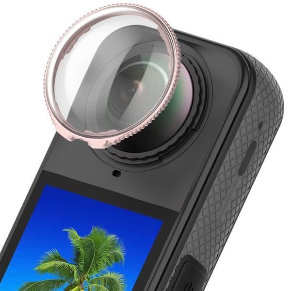 INF Insta360 X4 Suojalinssi - Parannettu Selkeys & Turvallisuus Vaaleanpunainen
