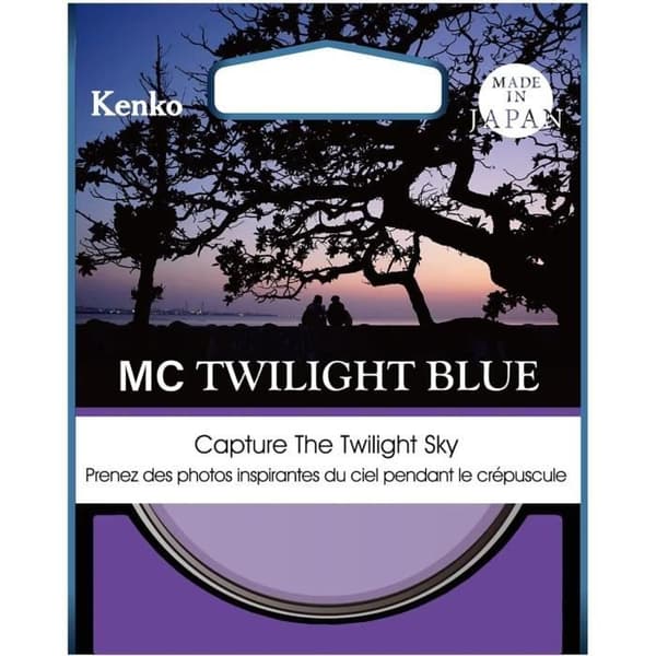 Filtr med effekt - Kenko - MC Twilight Blue - 82mm - Multilager optisk behandling - Nattfotografi